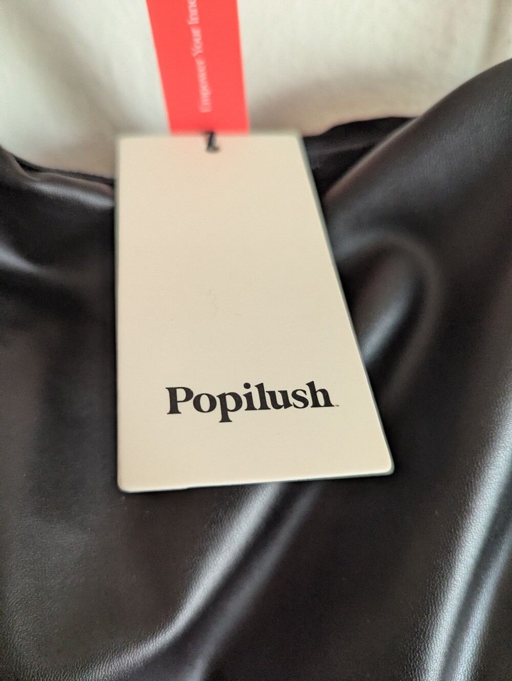 NWT Popilush Sculpting Faux Leather Dress Women's Size 3X - Picture 2 of 13